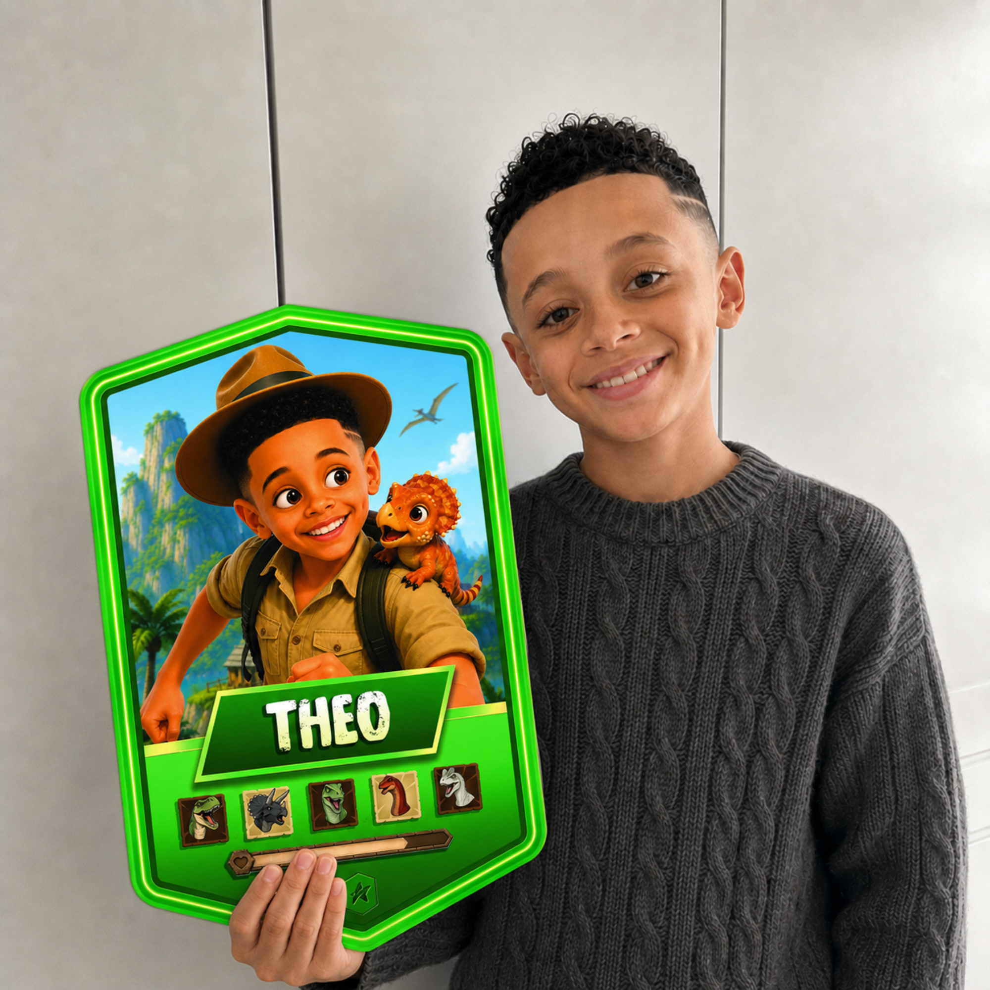 Personalised Dino Explorer Plaque