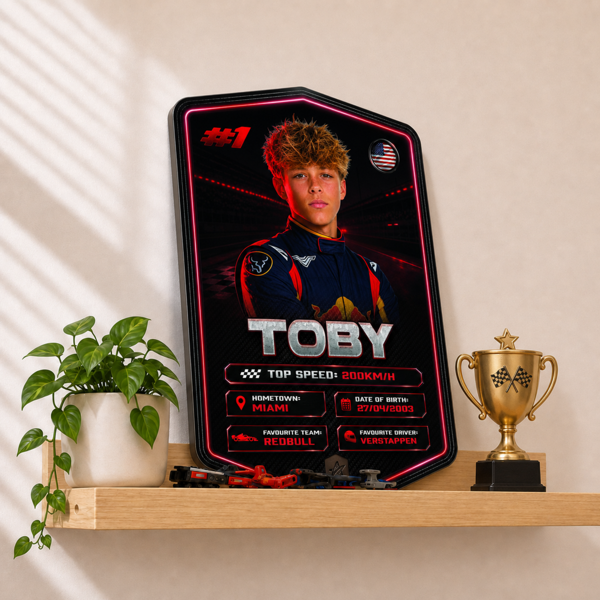 Personalised Racing Plaque