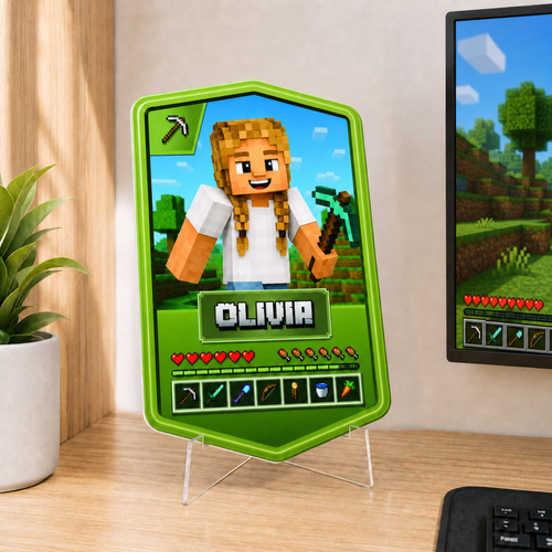Personalised Mine Game Plaque