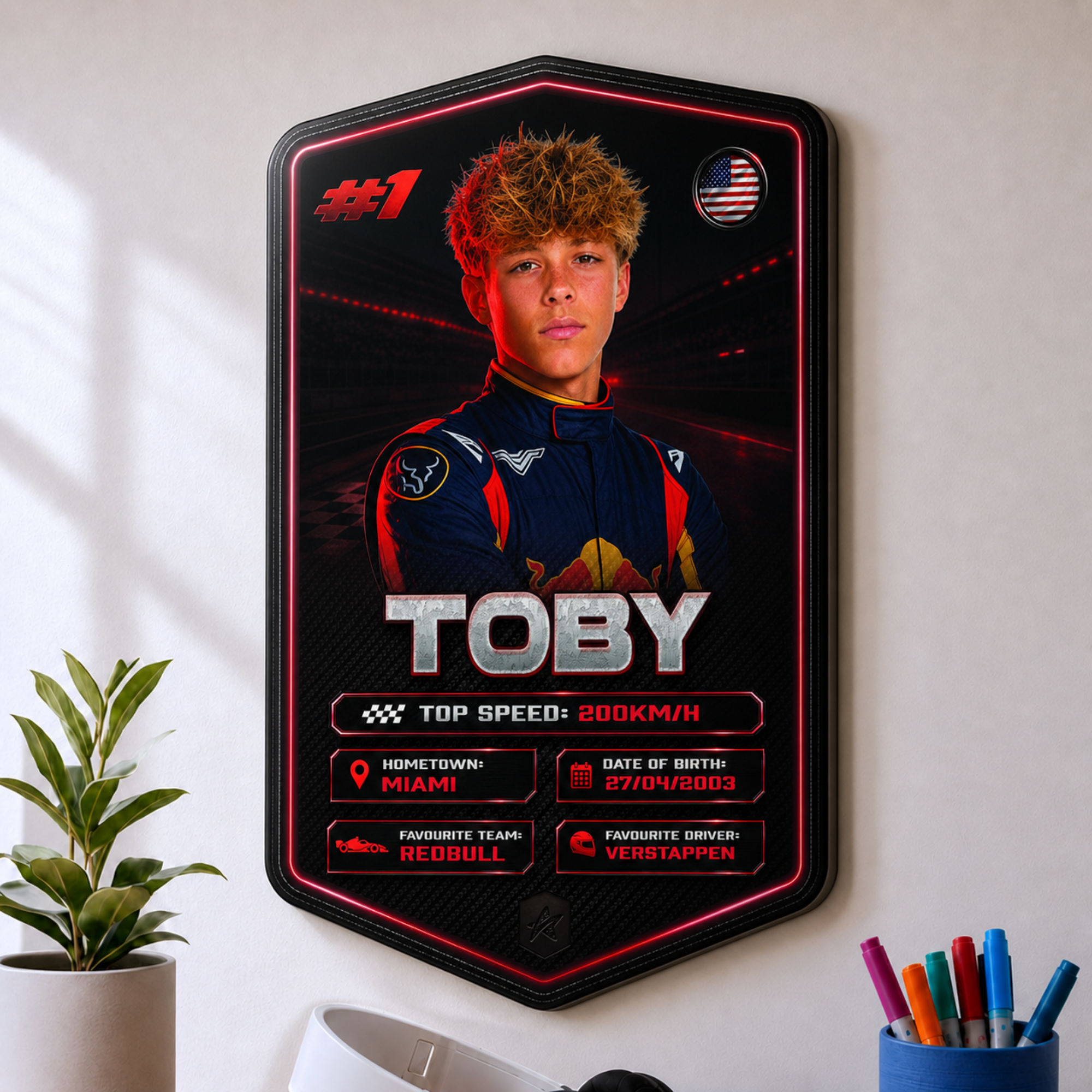 Personalised Racing Plaque