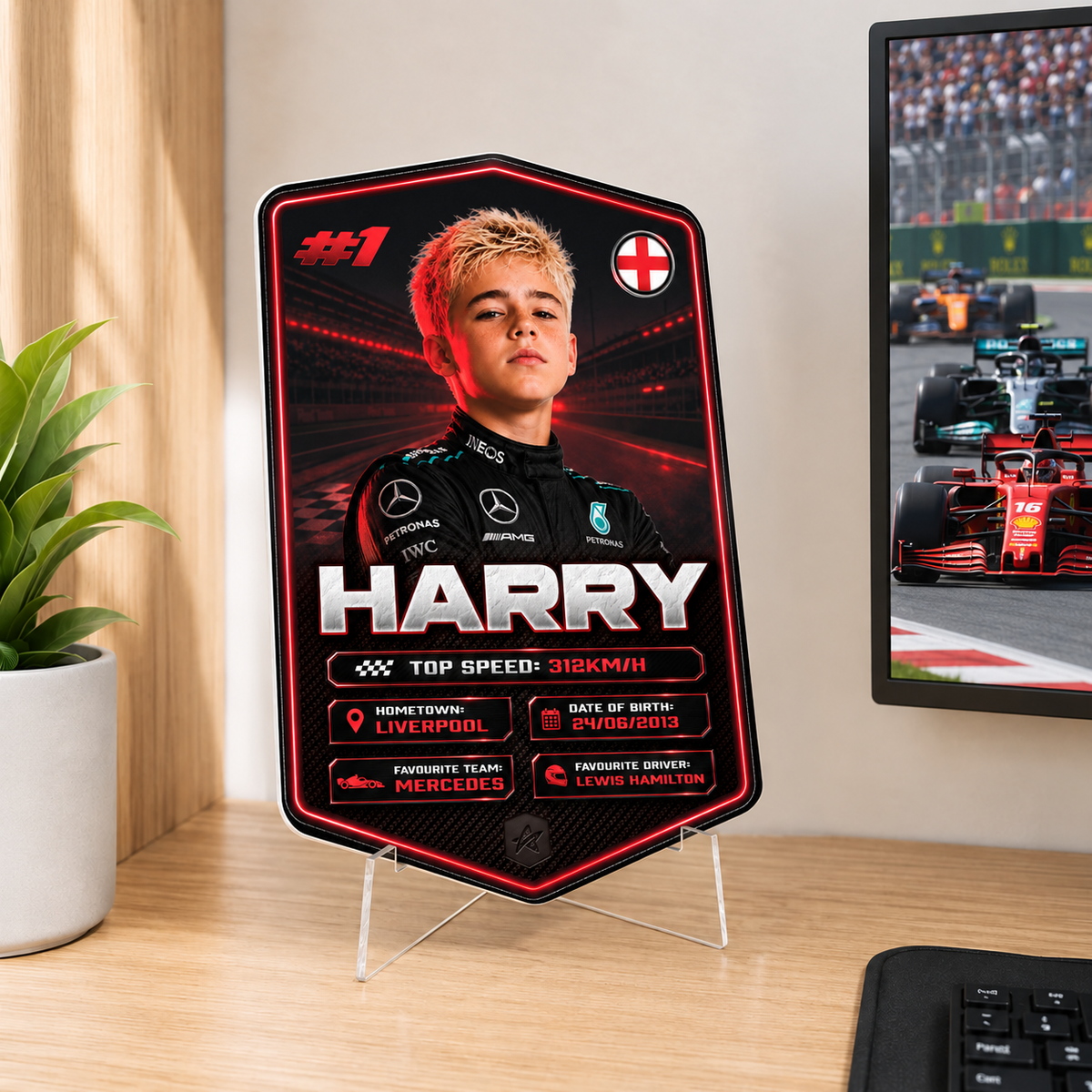 Personalised Racing Plaque