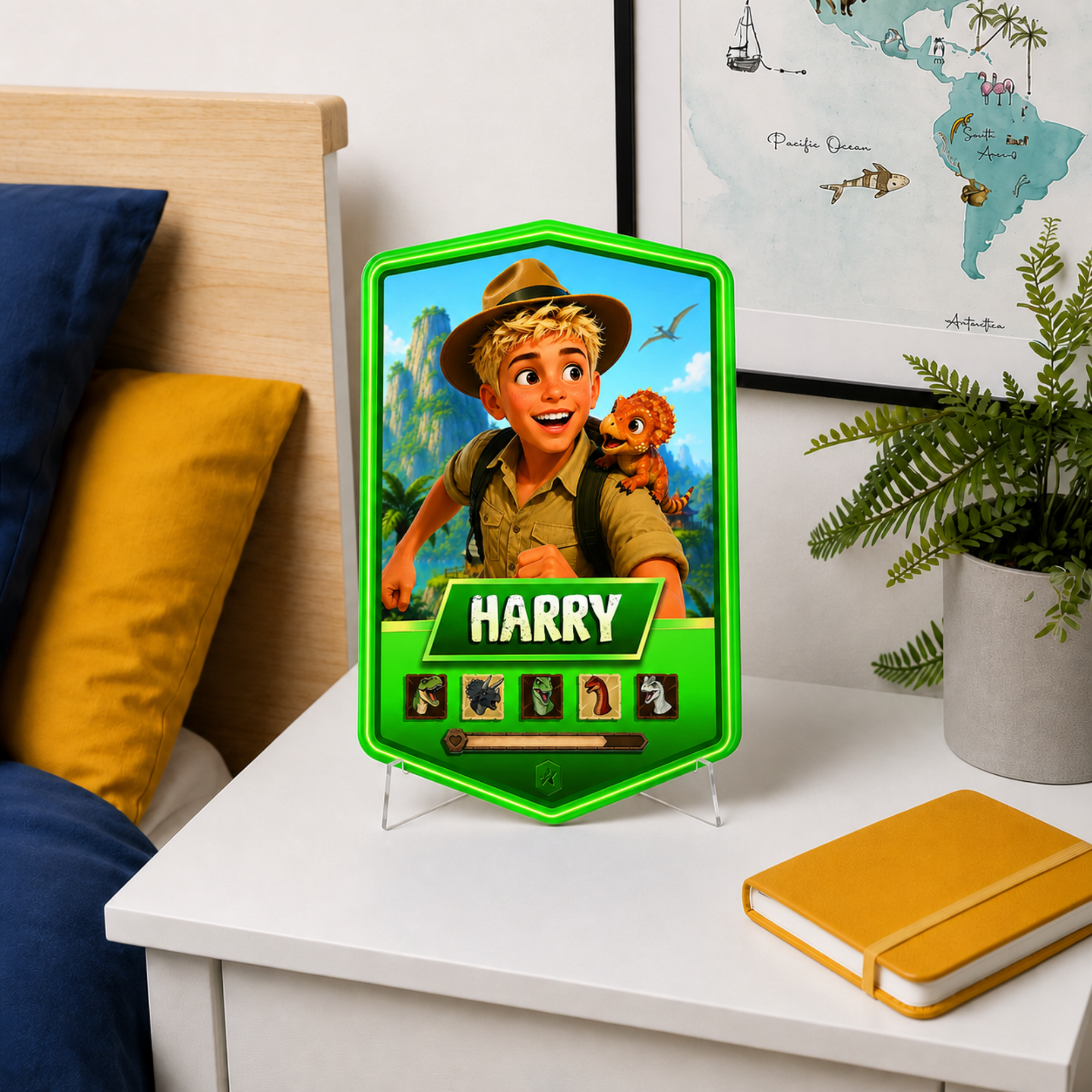 Personalised Dino Explorer Plaque