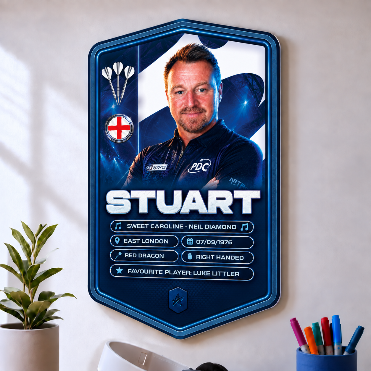 Personalised Darts Plaque