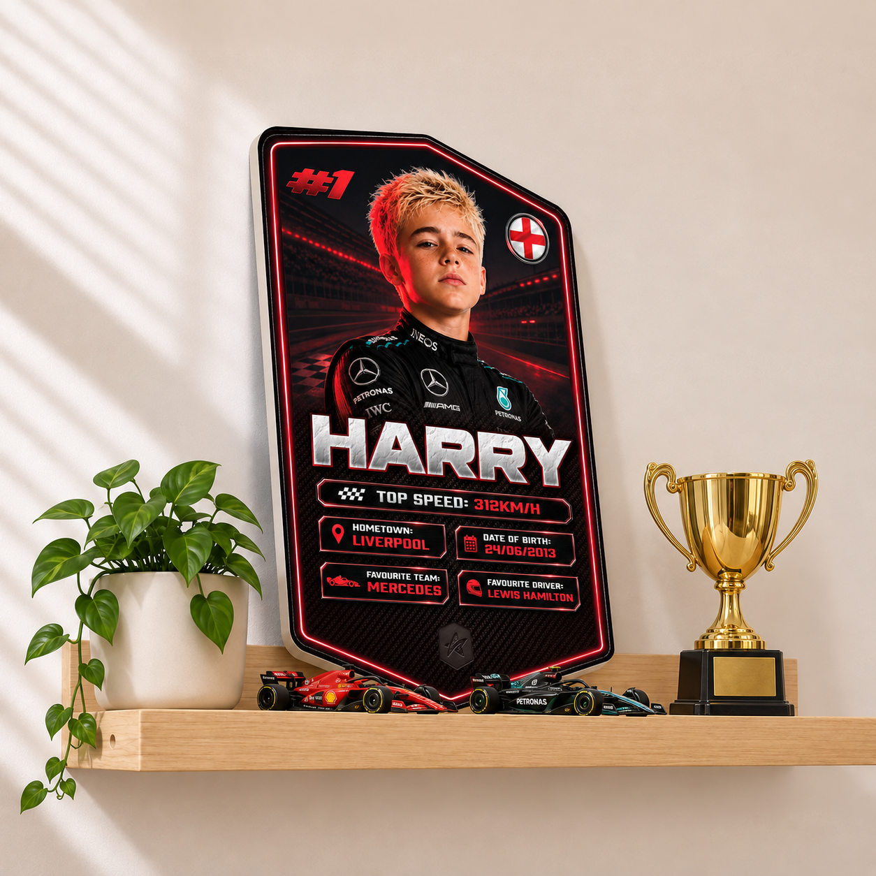 Personalised Racing Plaque