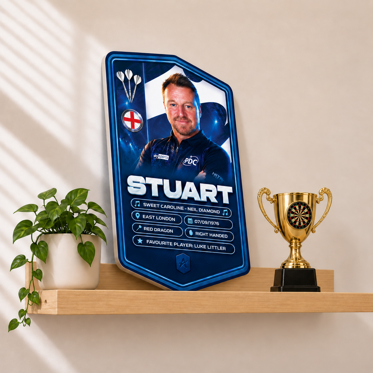Personalised Darts Plaque