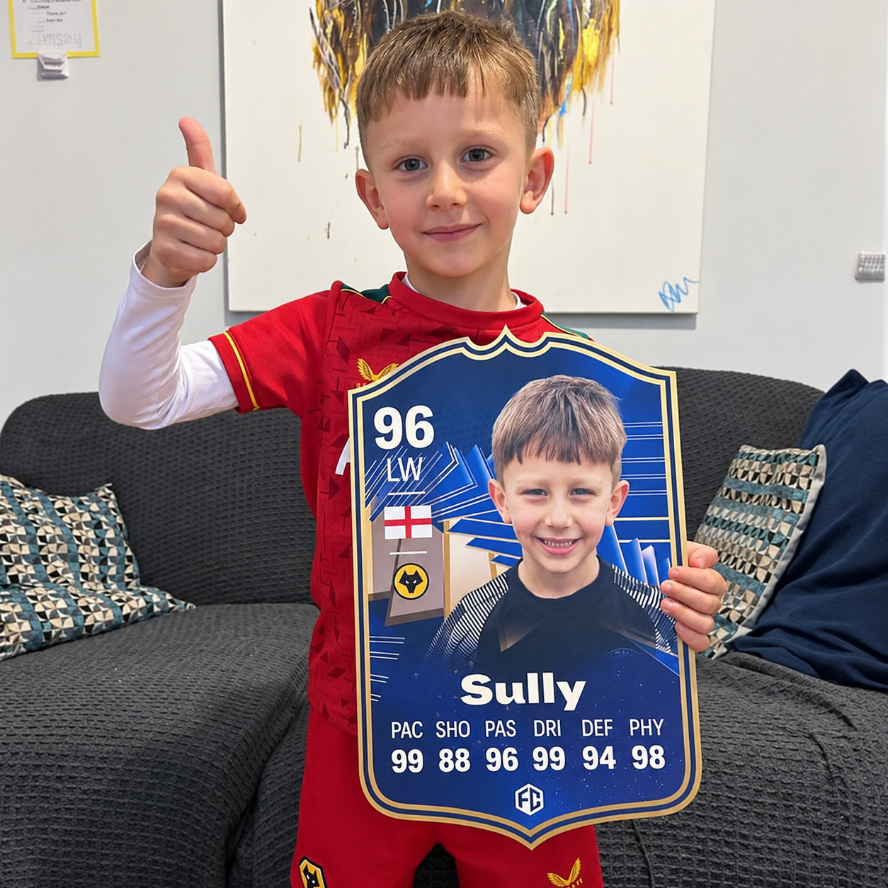 Personalised FC Football Card