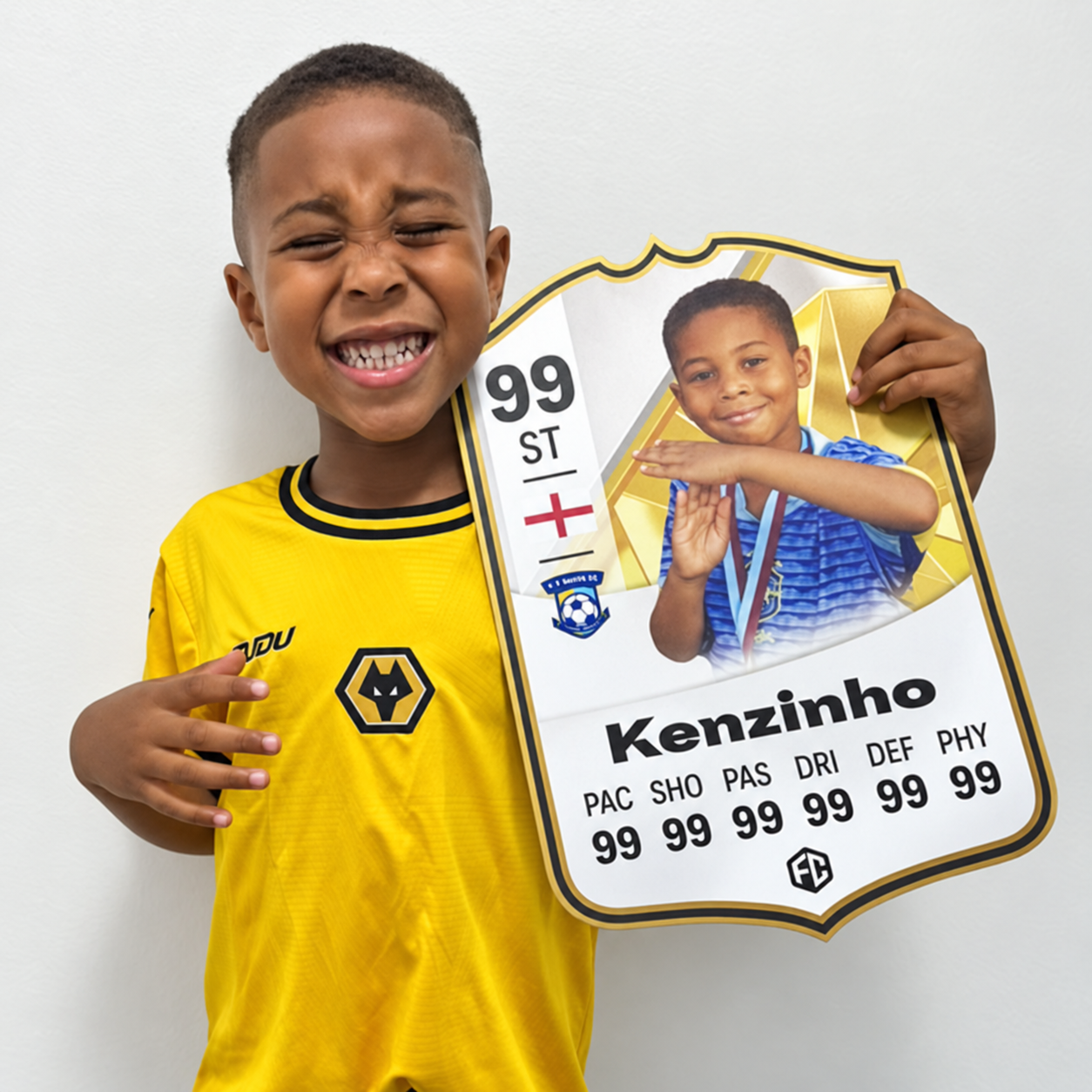 Personalised FC Football Card