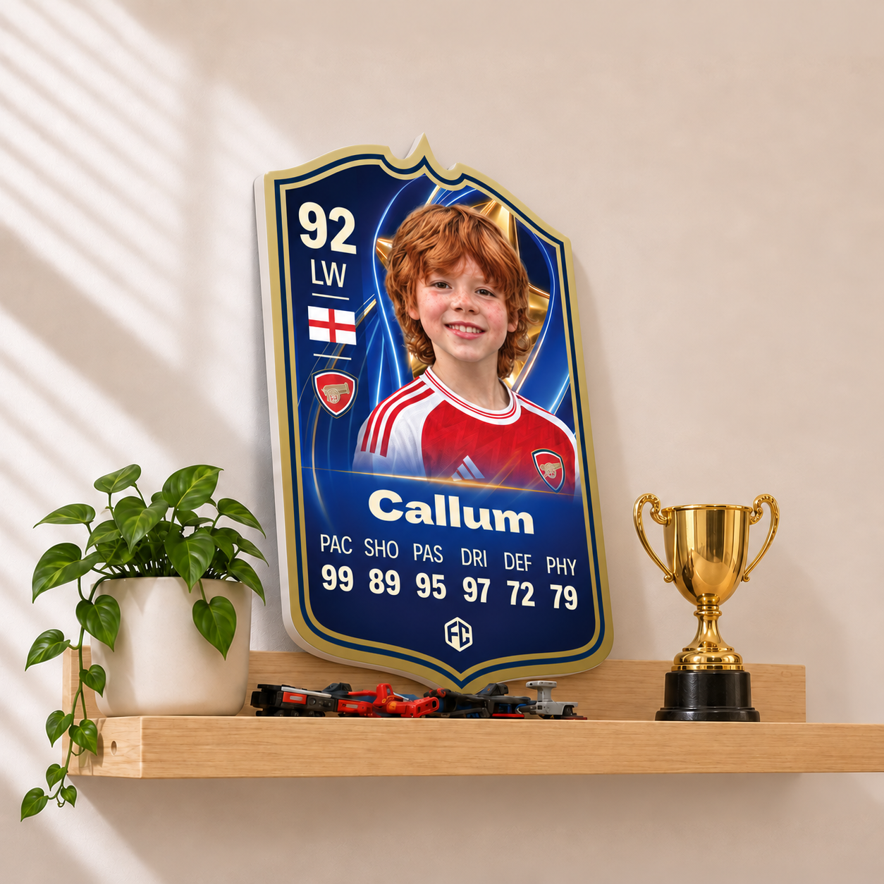 Personalised FC Football Card