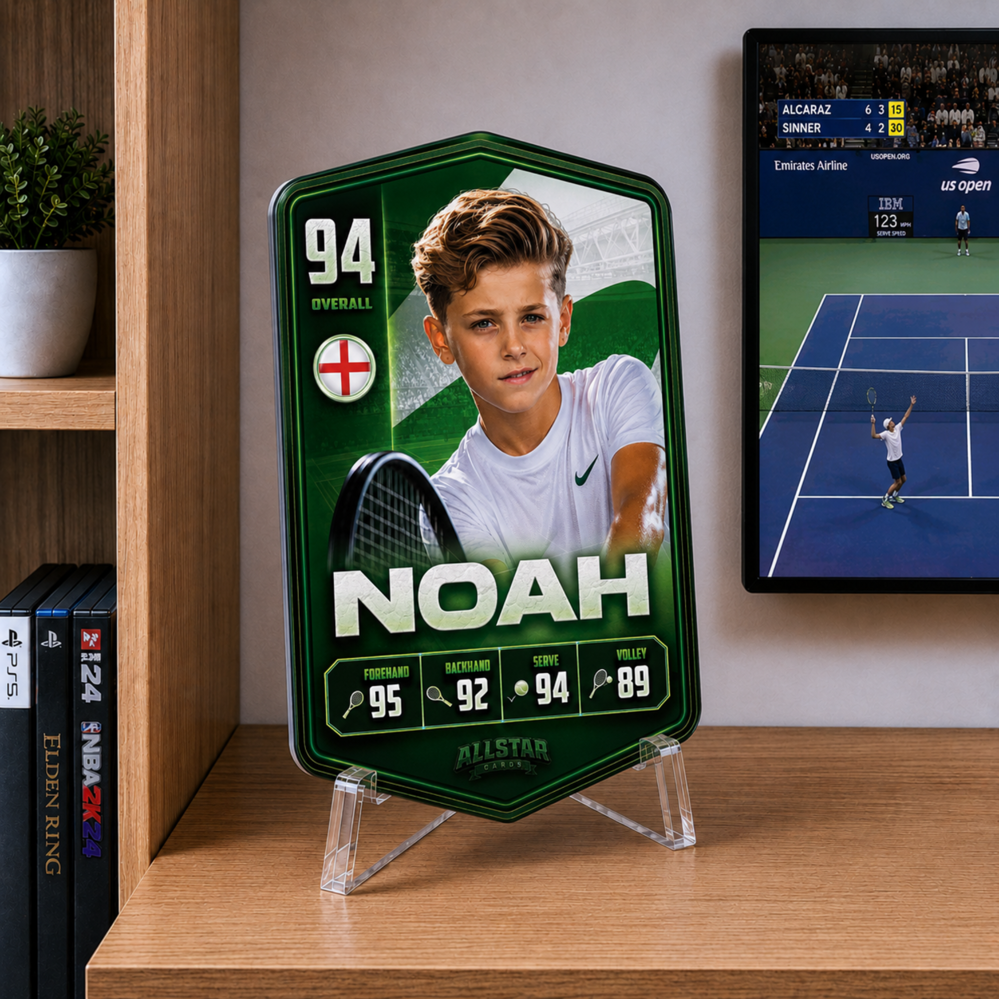 Personalised Tennis Plaque