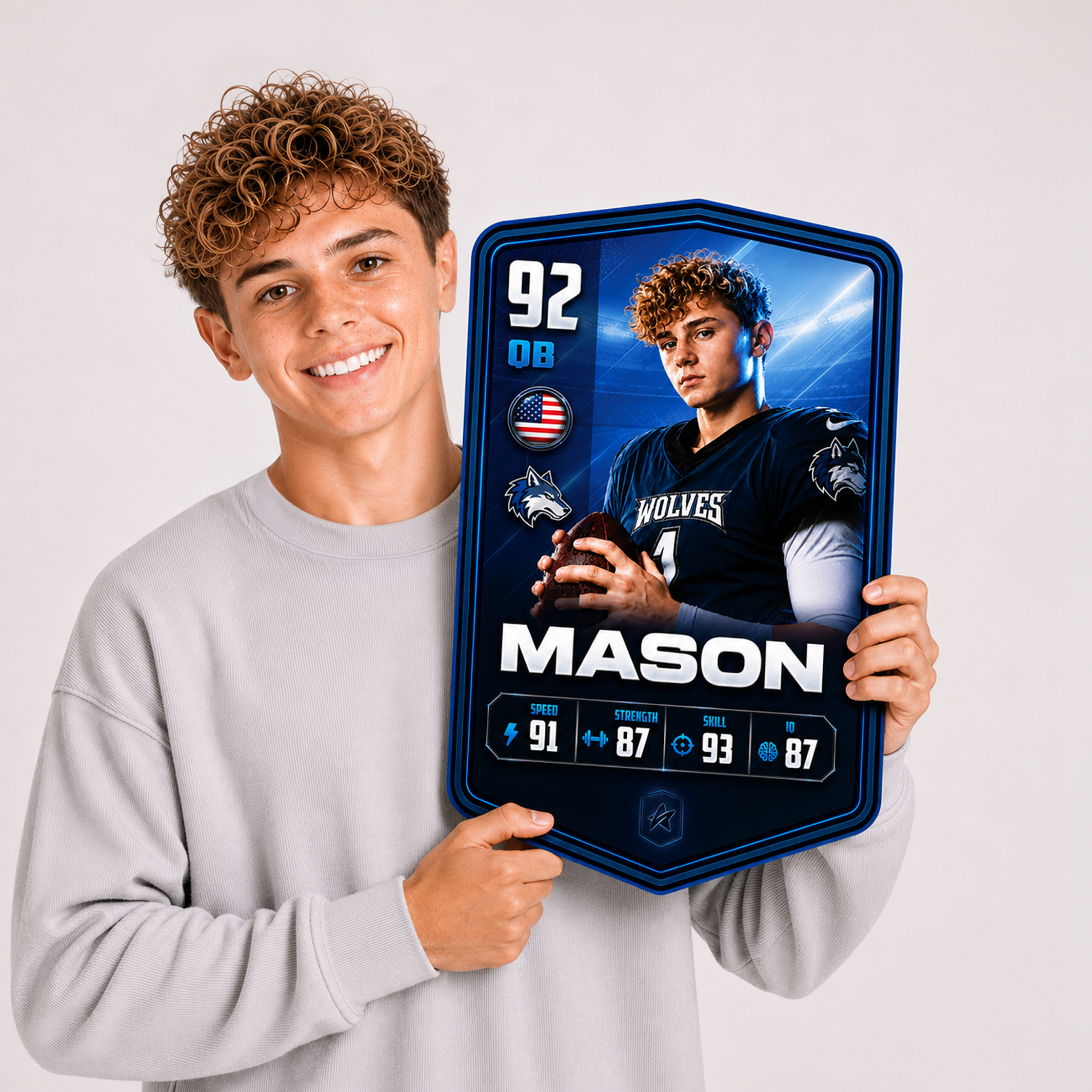 Personalised American Football Plaque