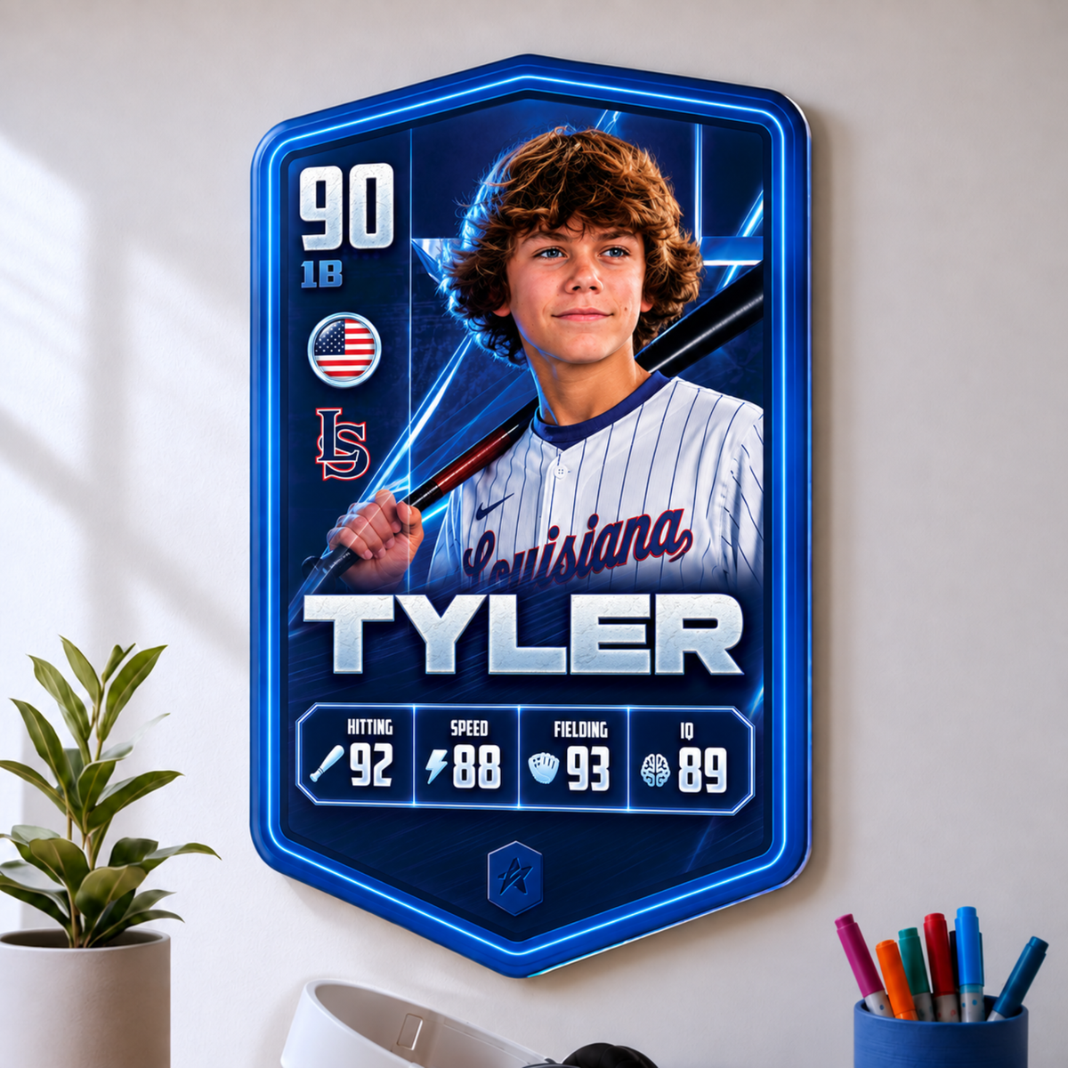 Personalised Baseball Plaque