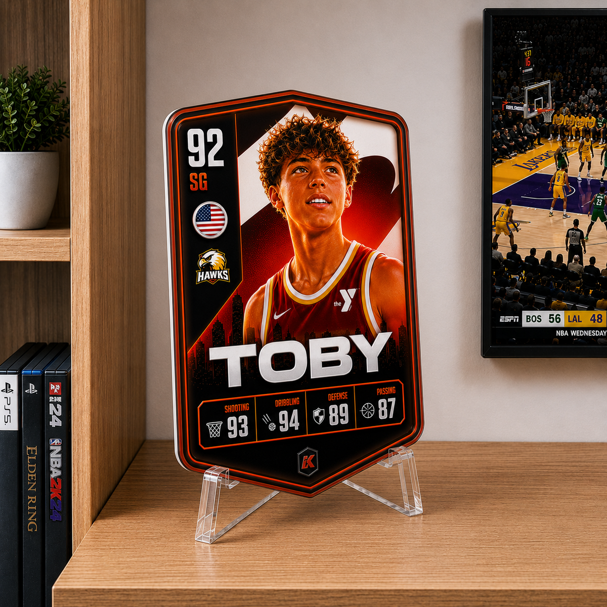 Personalised Basketball Plaque