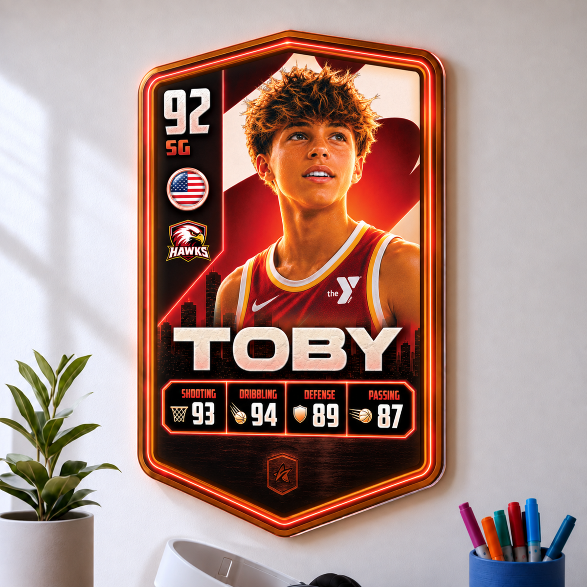 Personalised Basketball Plaque