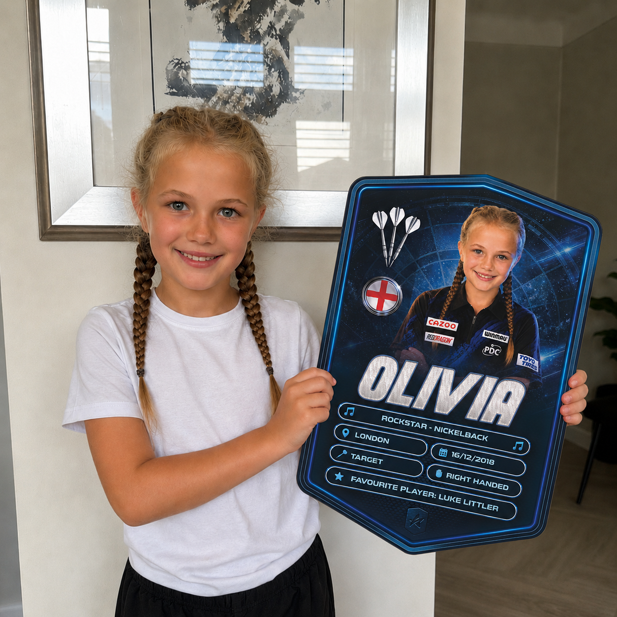 Personalised Darts Plaque