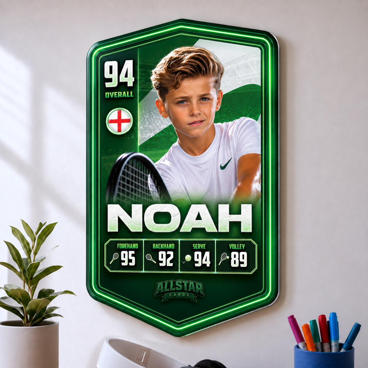 Personalised Tennis Plaque