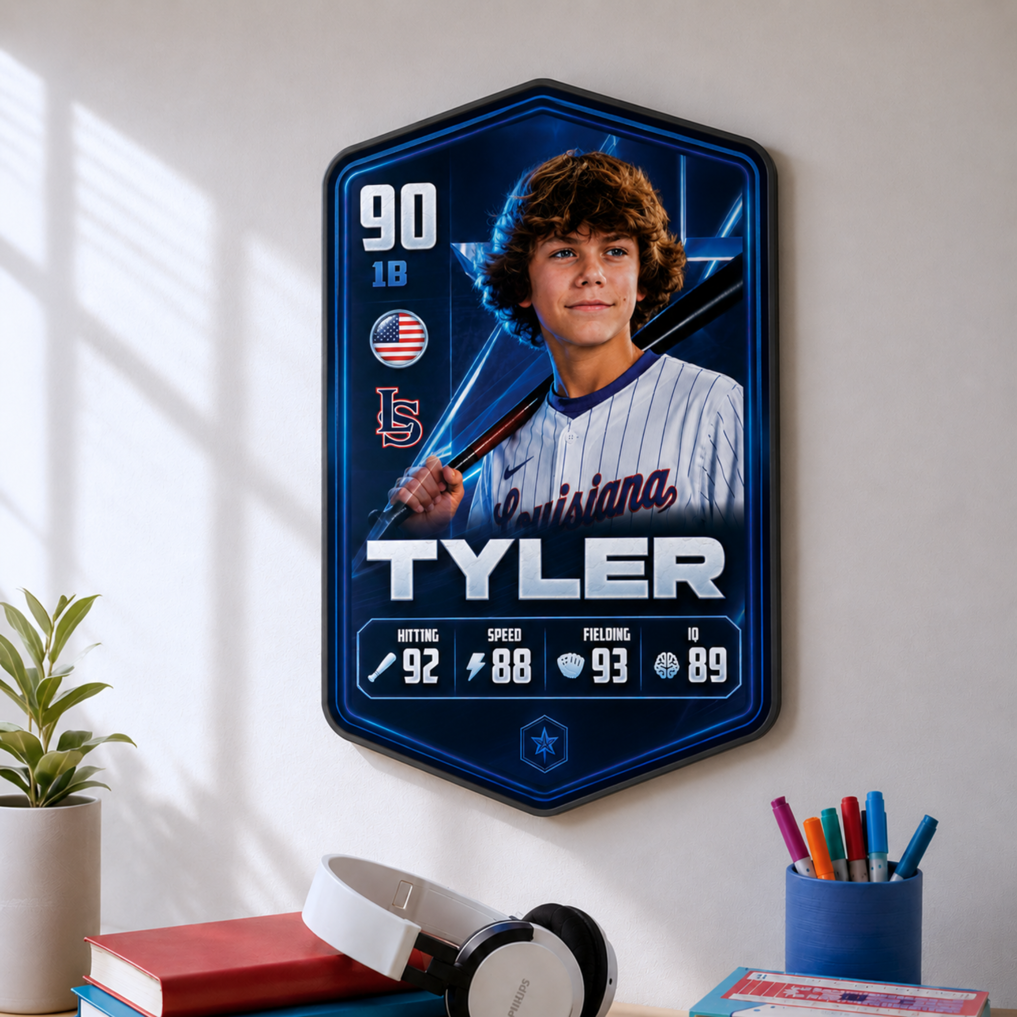 Personalised Baseball Plaque