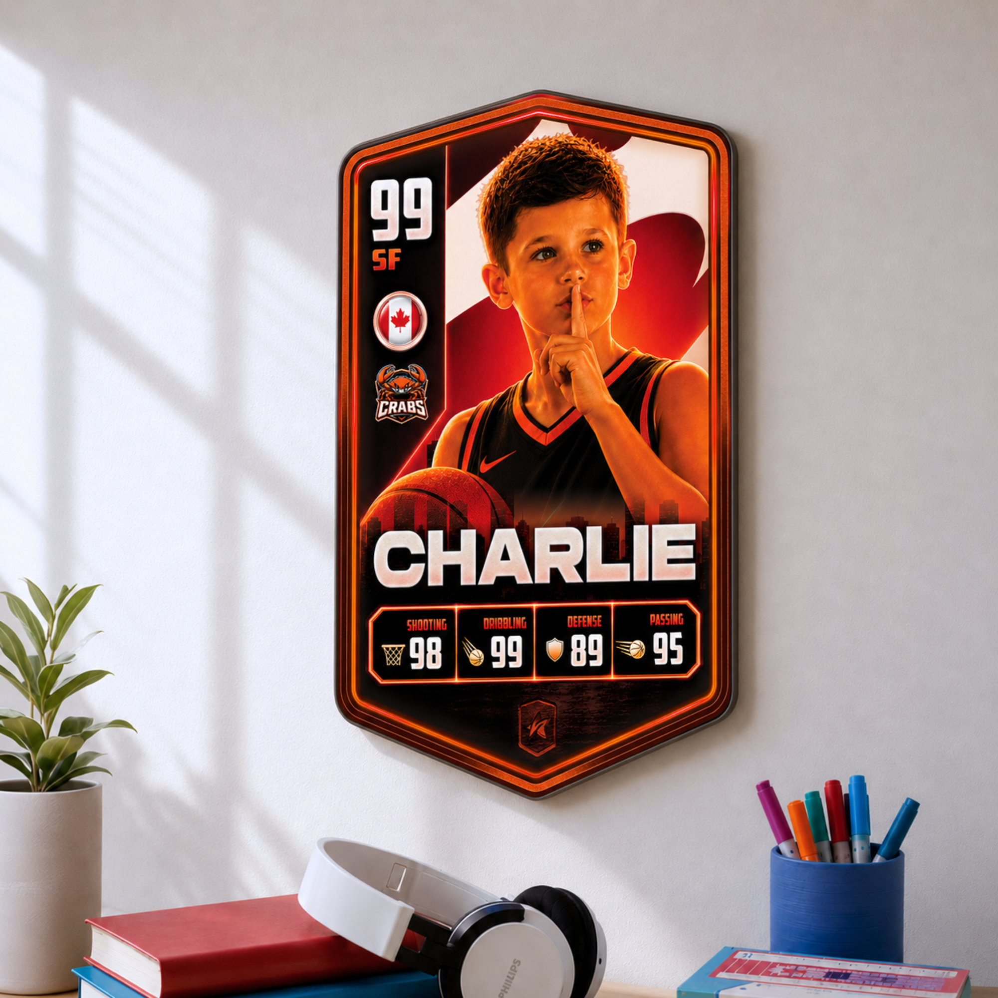 Personalised Basketball Plaque