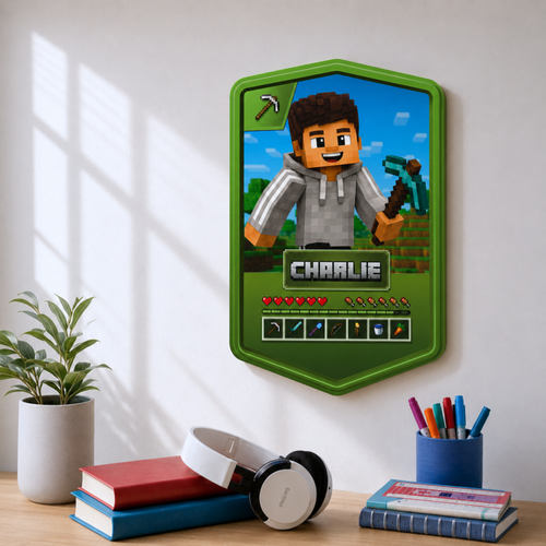 Personalised Mine Game Plaque