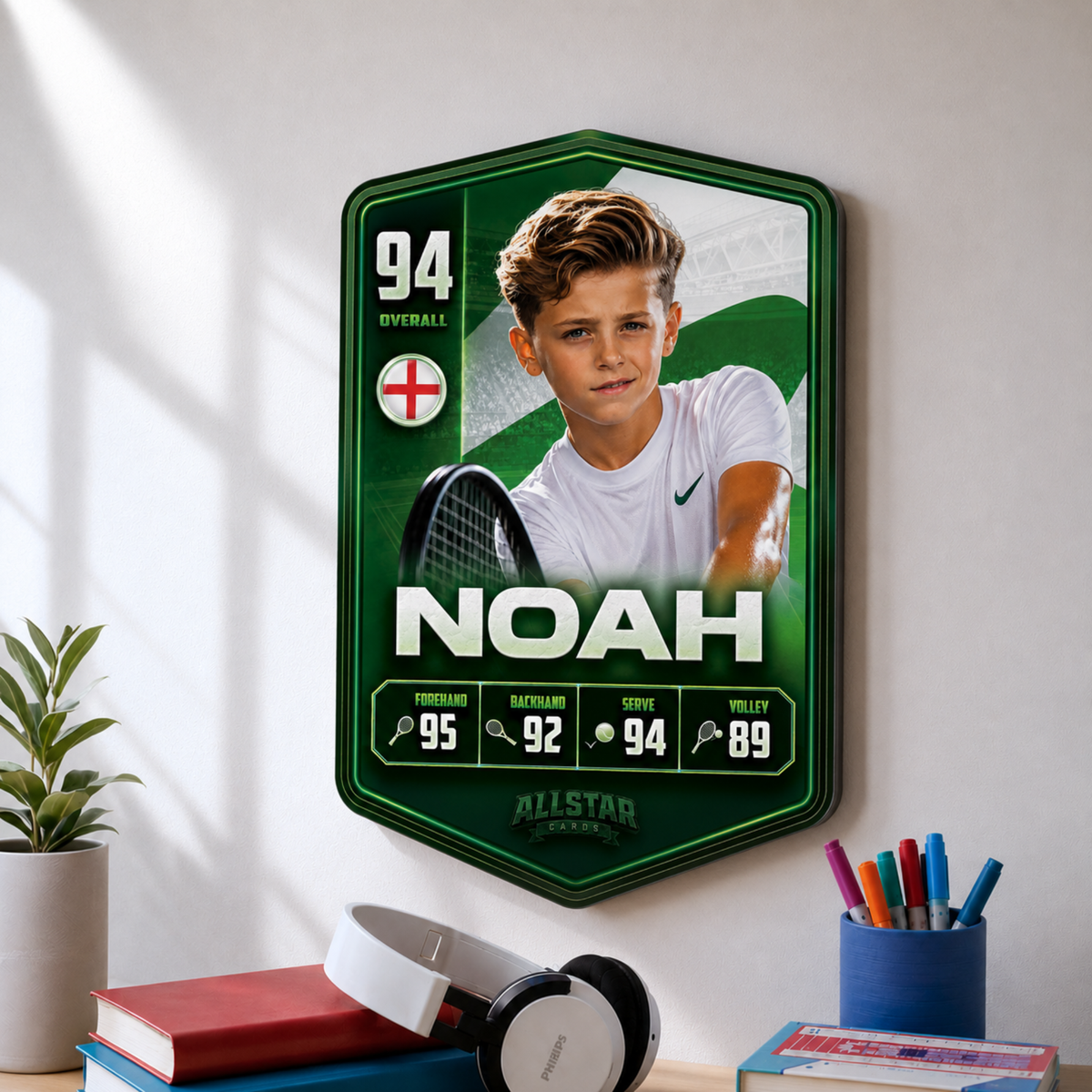 Personalised Tennis Plaque