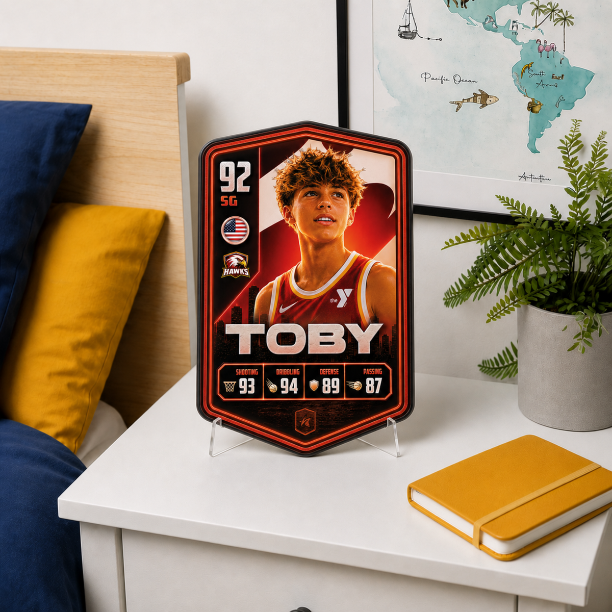 Personalised Basketball Plaque