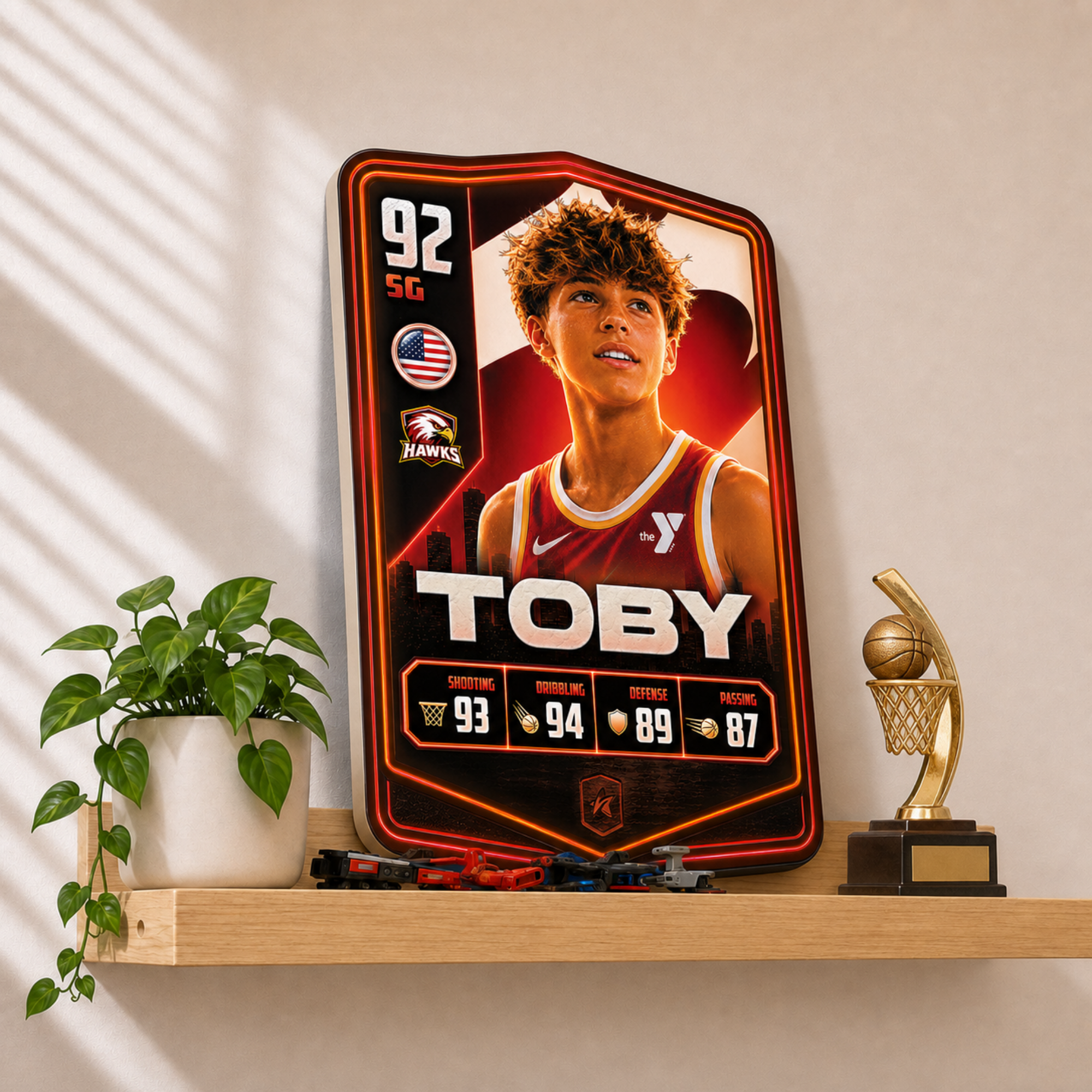 Personalised Basketball Plaque