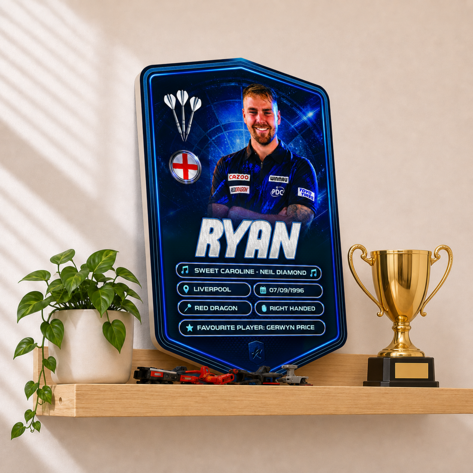 Personalised Darts Plaque