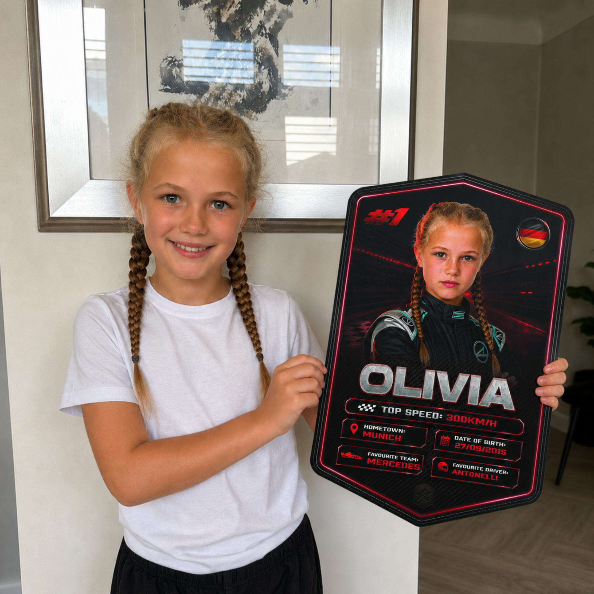 Personalised Racing Plaque