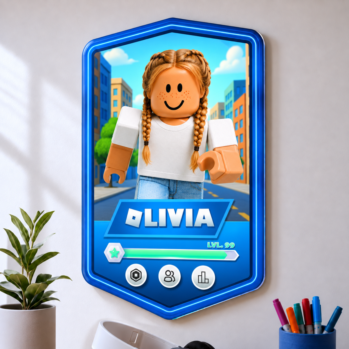 Personalised Blox Plaque
