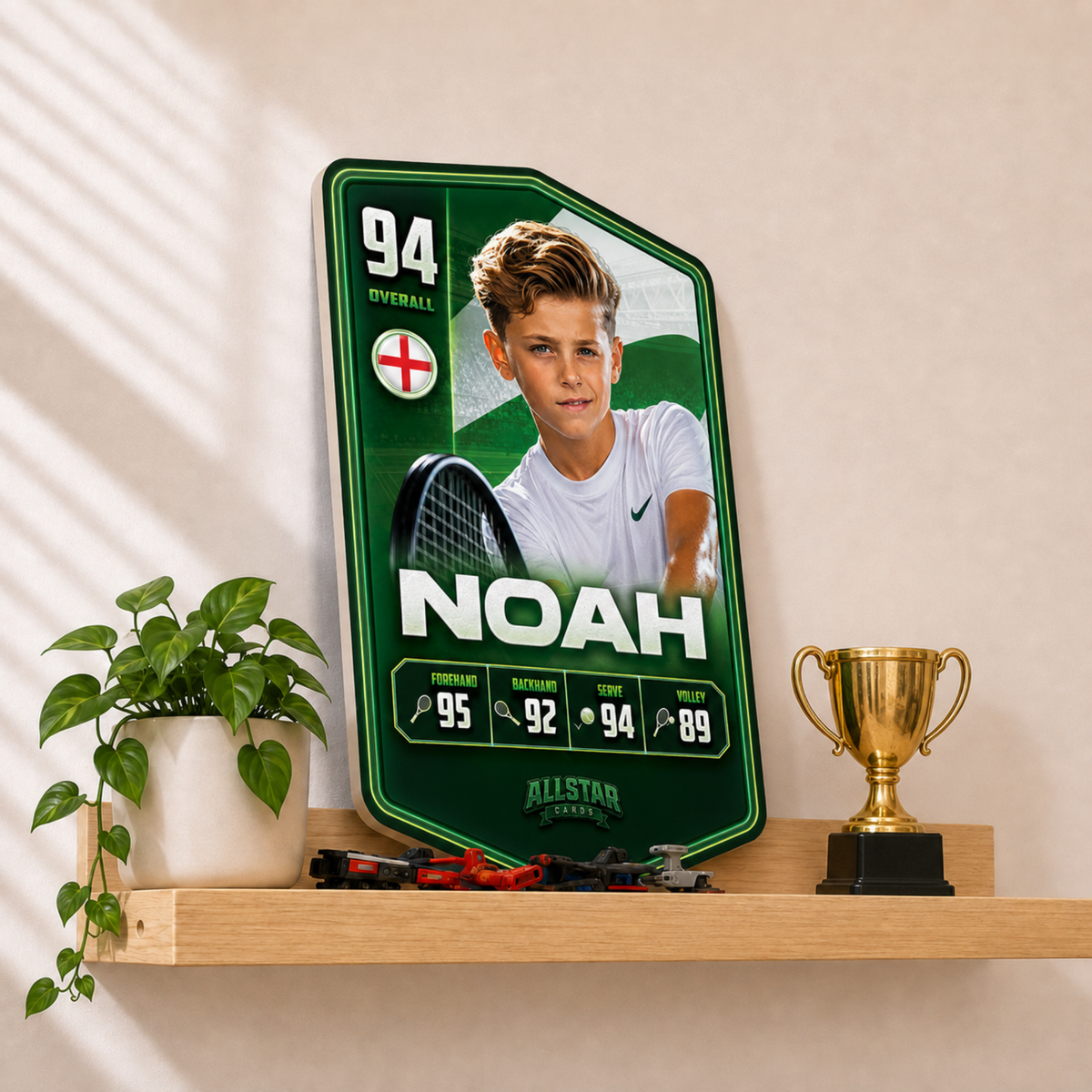 Personalised Tennis Plaque