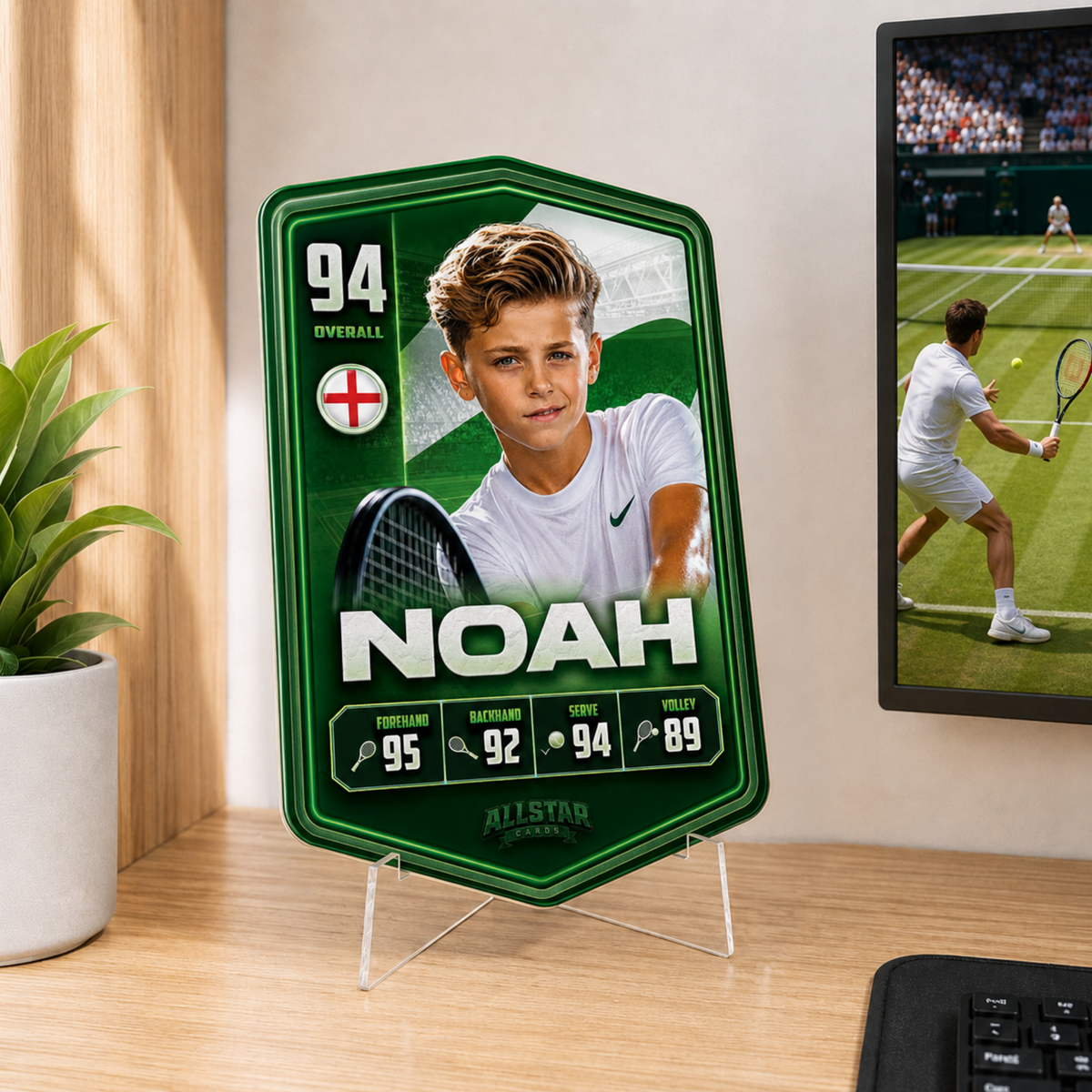 Personalised Tennis Plaque