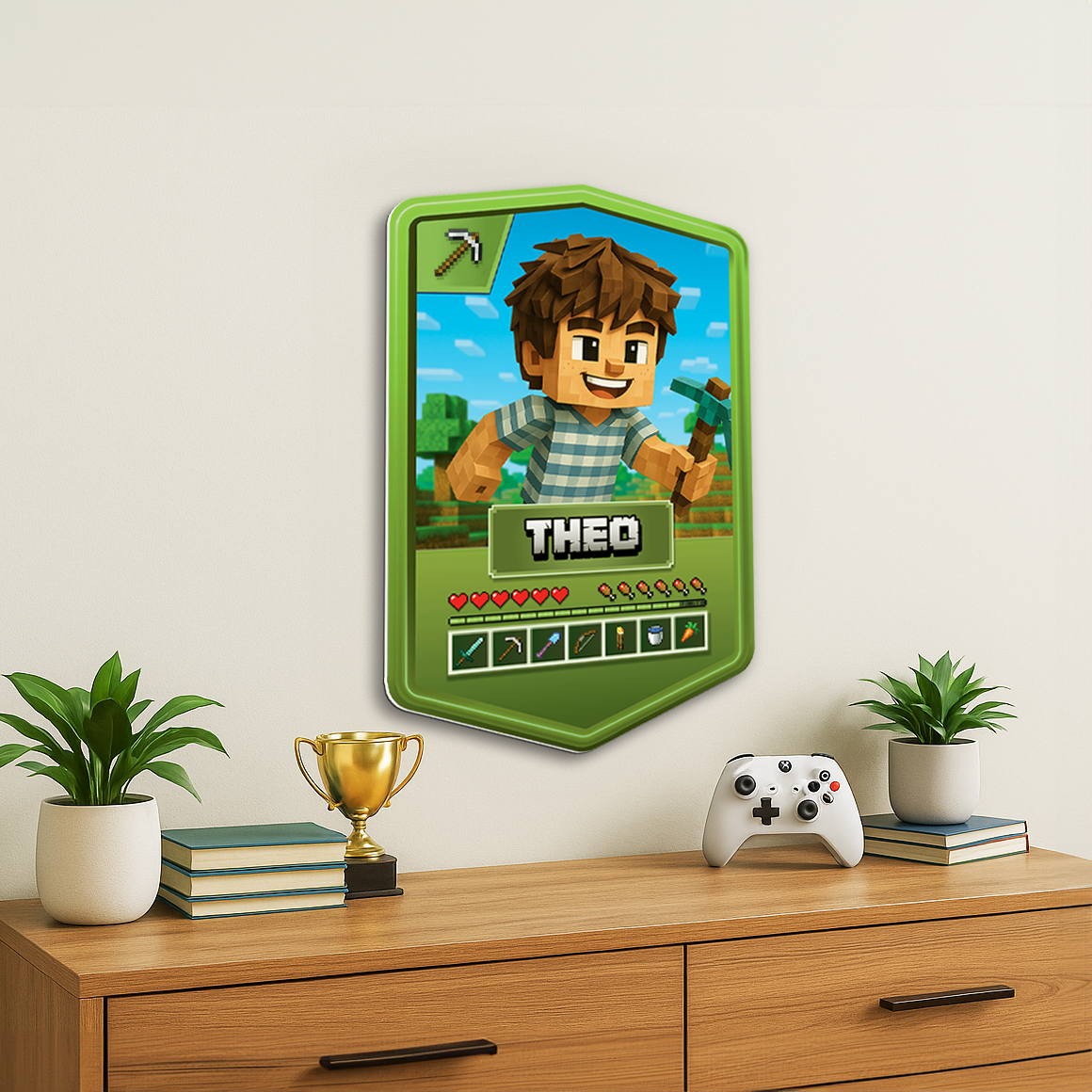 Personalised Mine Game Plaque